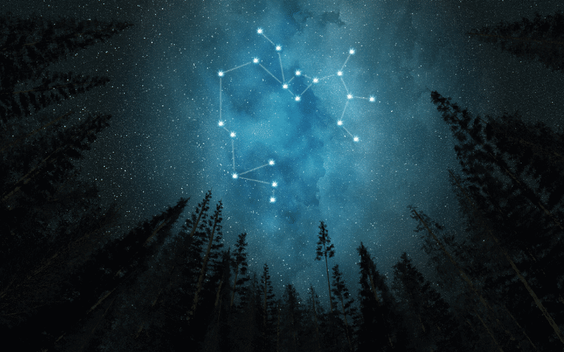 night sky showing Sag constellation
